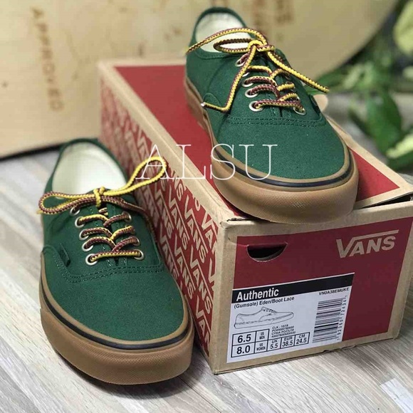 NWT VANS Authentic Gumsole Eden Boot Lace Green W - Picture 5 of 7